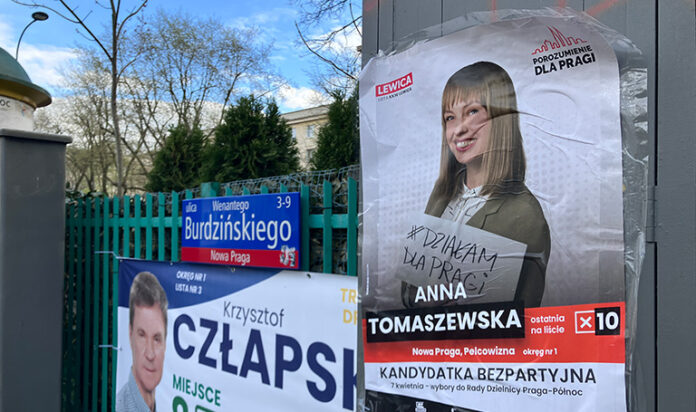 na zdjęciu plakat wyborczy