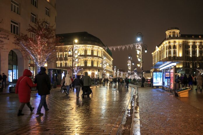 iluminacja świąteczna w Warszawie